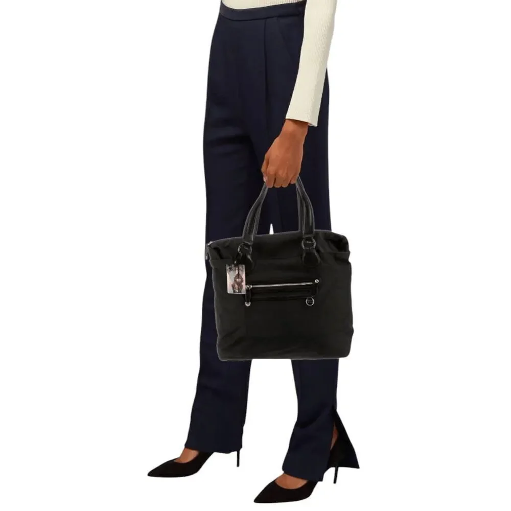 TUMI Ballistic Nylon/Leather Tote